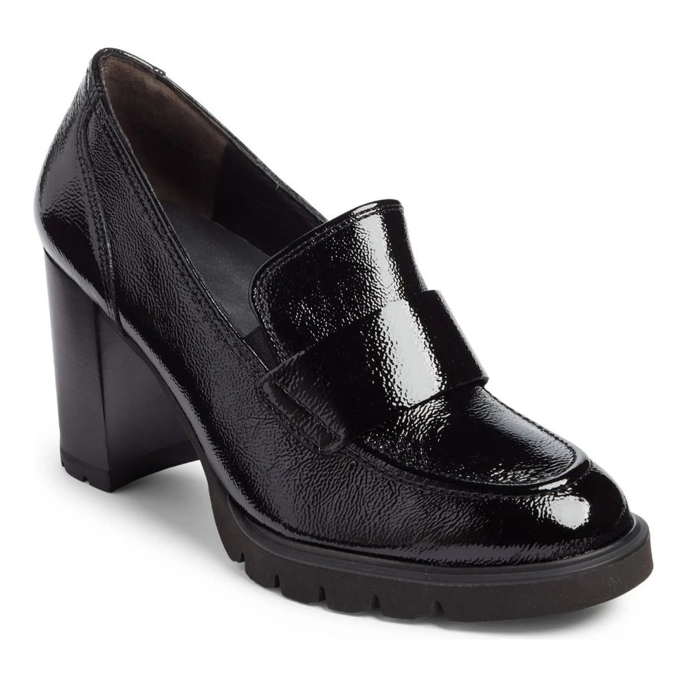 Paul Green Black Patent Leather Loafers
